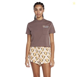 Volcom Women's Pocket Dial Short Sleeve Tee, Slate Grey, Large