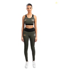 VENUM WOMEN'S STANDARD UFC ADRENALINE FIGHT WEEK PERFORMANCE TIGHT GREEN