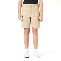Signature by Levi Strauss & Co. Gold Label Girls' Uniform Shorts, (New) Safari, 10