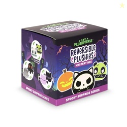 TeeTurtle Spooky Surprise Series Reversible Plushie Mystery Box - 3-Inch Mini Two-Sided Blind Box Plush with Embroidered Details - Cute Collectible Halloween Toy for Kids, Teens, and Adults
