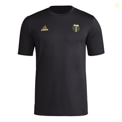 Adidas Men's Portland Timbers MLS Short Sleeve T-Shirt, Black, X-Large