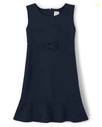 Gymboree Girls and Toddler Sleeveless Ponte Knit Jumper Dress, Navy Slate, 4T