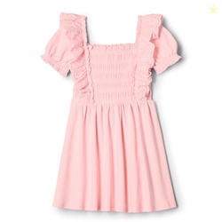 Amazon Essentials x Sofia Grainge Baby Girls' Embroidered Knit Dress, Pink, 18 Months