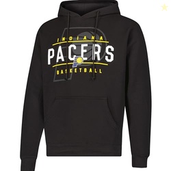 Ultra Game Men's NBA Official Super Soft Get Right Hoodie Sweatshirt, Indiana Pacers, Black, Medium